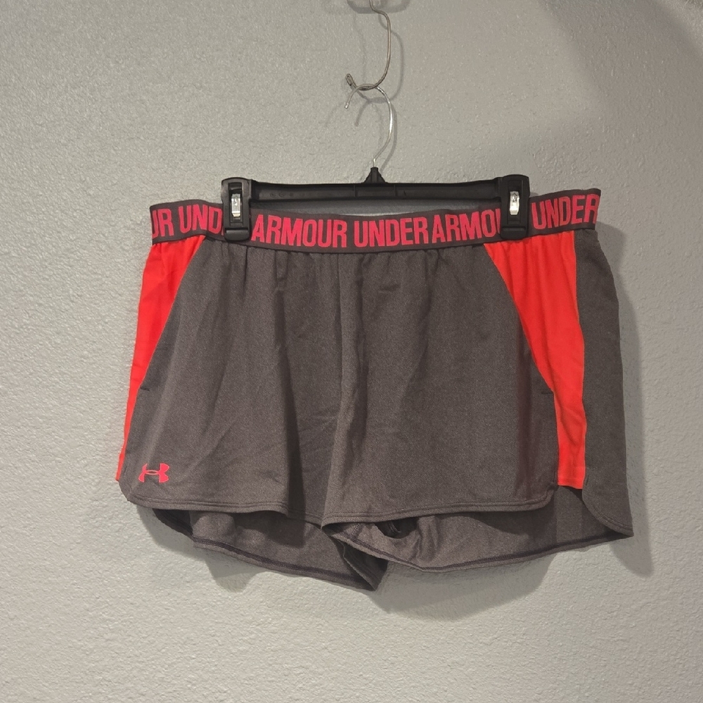 Under Armour Charcoal and Pink Performance Shorts
